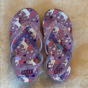 Little girl Reef flip flops